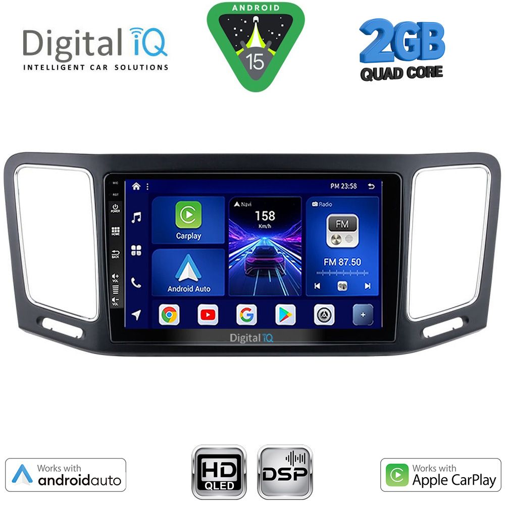 DIGITAL IQ BXC 3790_CPAA (9inc) MULTIMEDIA TABLET for VW SHARAN mod. 2011-2023