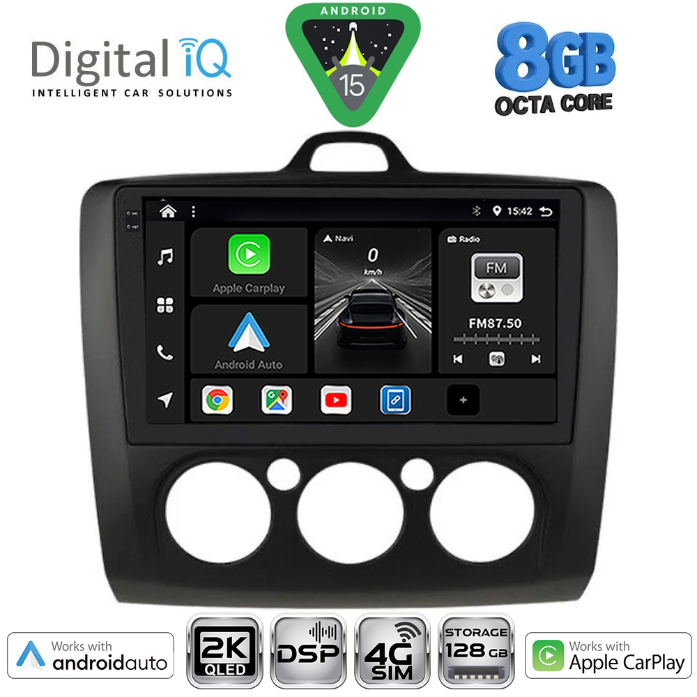 DIGITAL IQ BXF 11156BL_CPAA A/C (9inc) MULTIMEDIA TABLET for FORD FOCUS mod. 2005-2012 (BLACK)