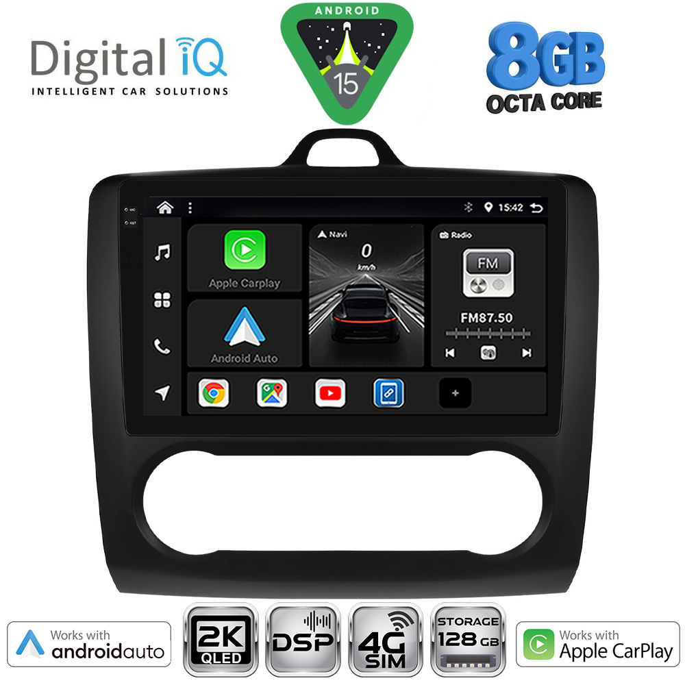 DIGITAL IQ BXF 11156BL_CPAA CLIMA (9inc) MULTIMEDIA TABLET for FORD FOCUS mod. 2005-2012 (BLACK)