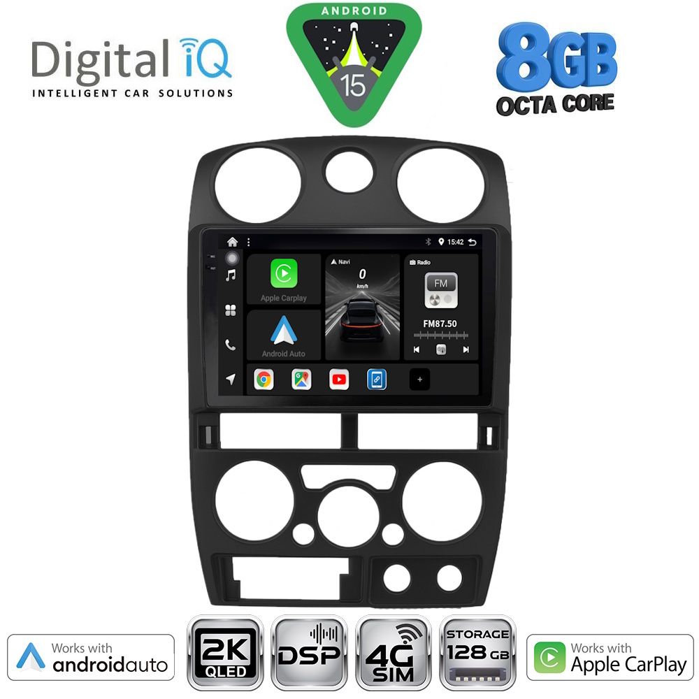 DIGITAL IQ BXF 11254BL_CPAA (9inc) MULTIMEDIA TABLET for ISUZU D-MAX mod. 2008-2012 (BLACK)