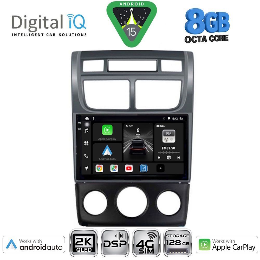 DIGITAL IQ BXF 11324BL_CPAA (CLIMA+A/C) (9inc) MULTIMEDIA TABLET for KIA SPORTAGE mod. 2004-2010