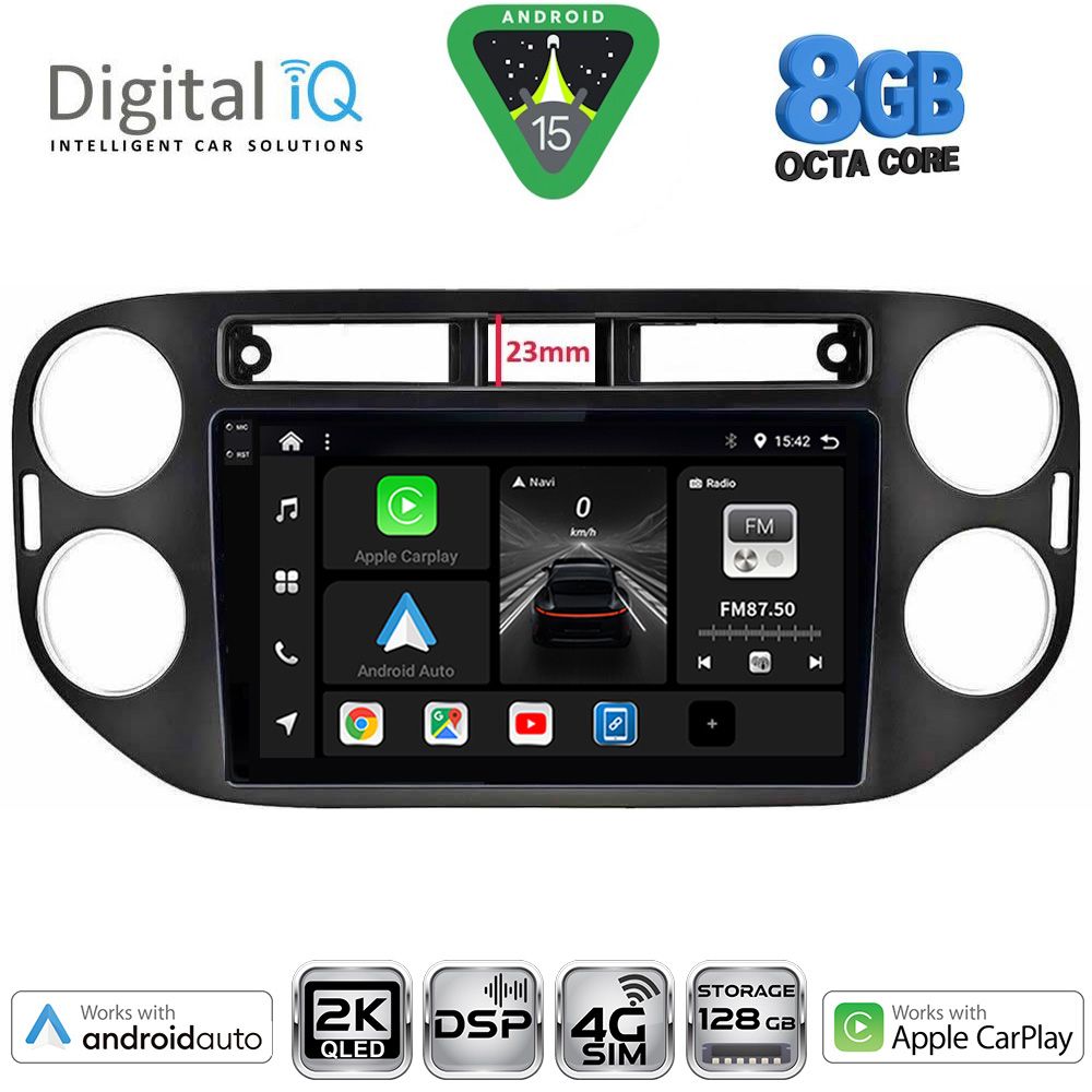 DIGITAL IQ BXF 11760BL_CPAA (9inc) MULTIMEDIA TABLET for VW TIGUAN mod. 2011-2016 (BLACK)
