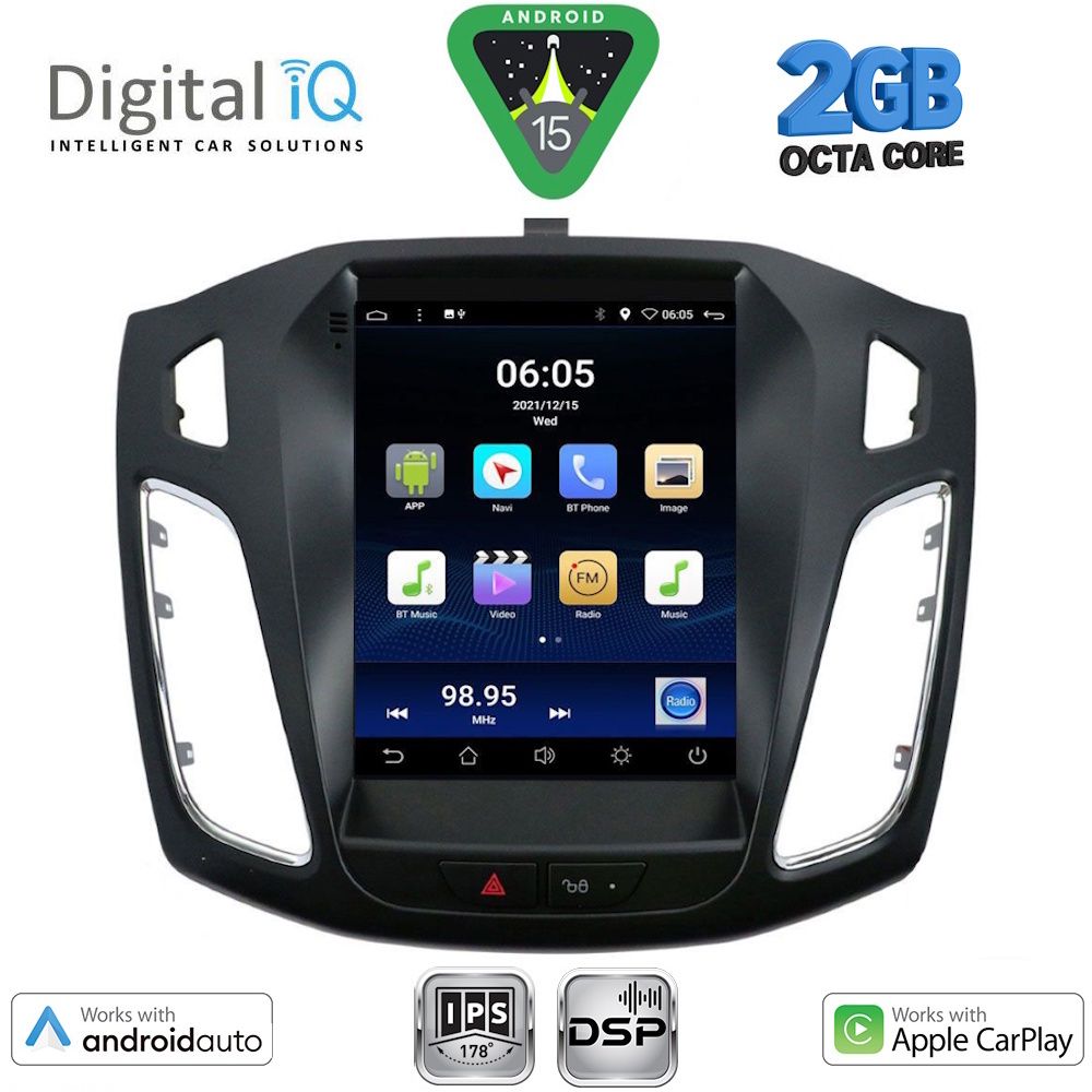 DIGITAL IQ BXF 5855_CPAA TESLA STYLE  for FORD FOCUS mod. 2011-2017