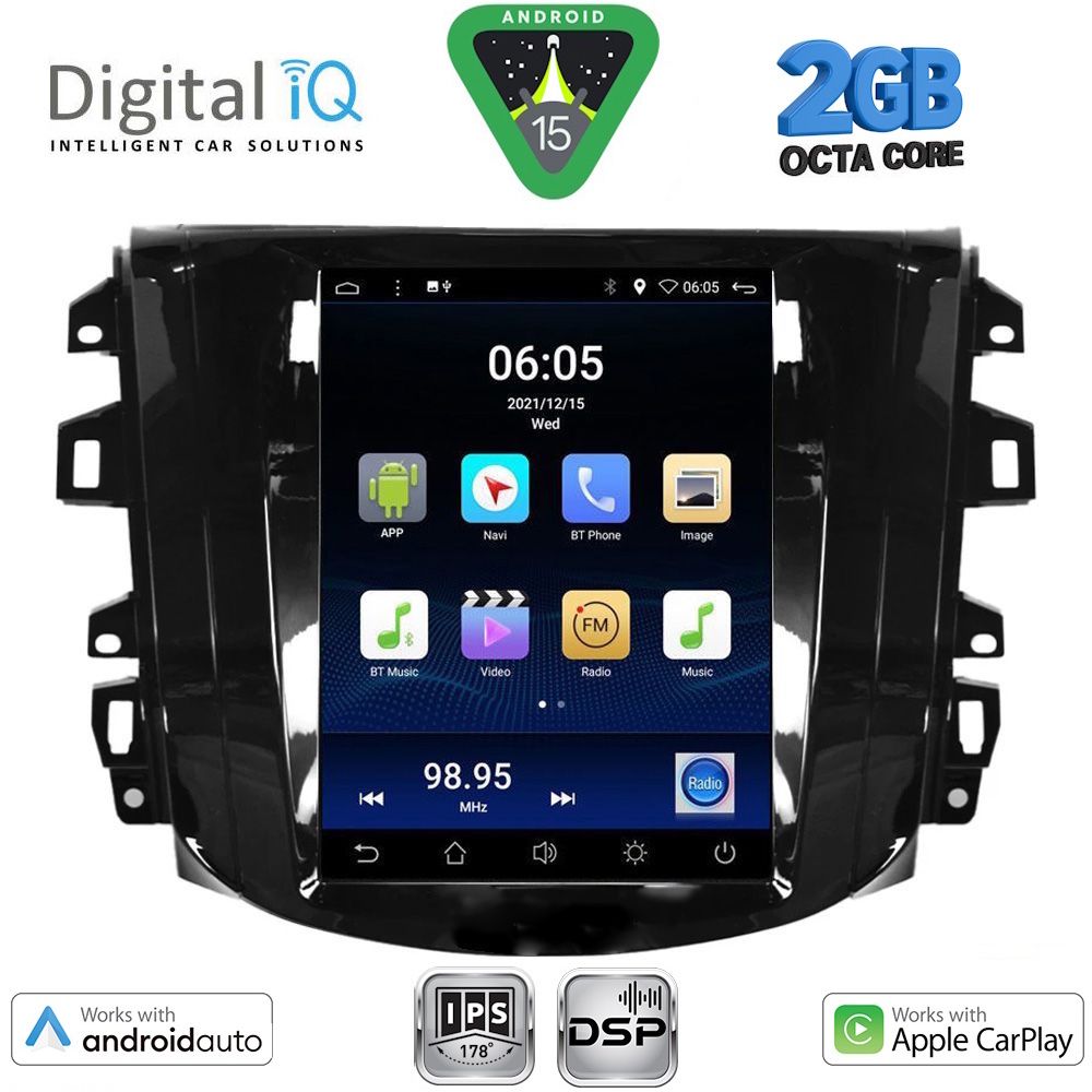 DIGITAL IQ BXF 5856_CPAA TESLA STYLE for NISSAN NAVARA mod. 2016-2025
