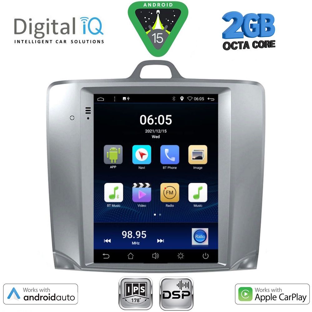 DIGITAL IQ BXF 5956_CPAA TESLA STYLE for FORD FOCUS mod. 2004-2011