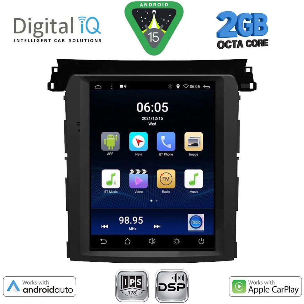 DIGITAL IQ BXF 5961_CPAA TESLA STYLE for SUBARU FORESTER – IMPREZA – XV mod. 2019-2024