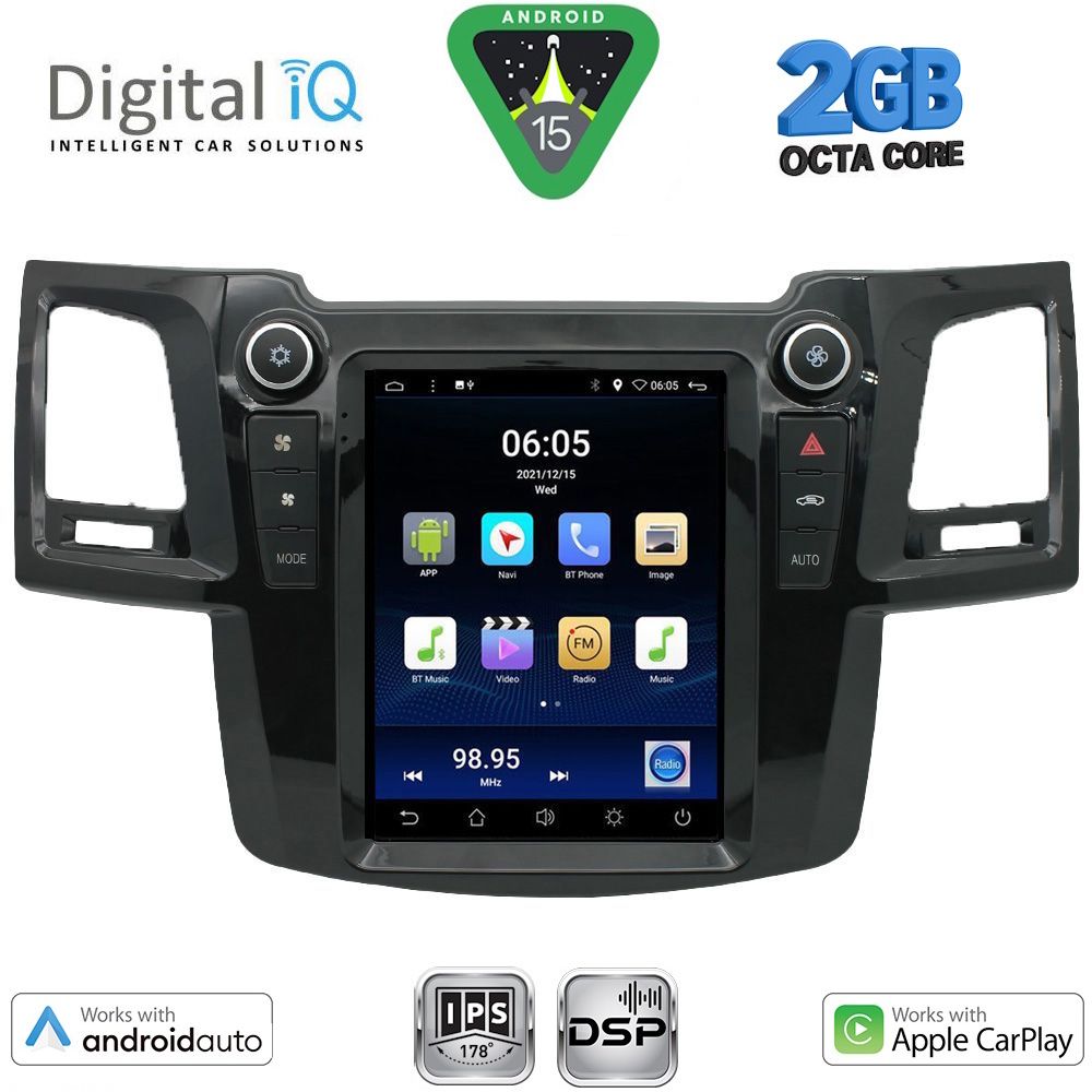 DIGITAL IQ BXF 5965_CPAA TESLA STYLE for TOYOTA HILUX mod. 2005-2015