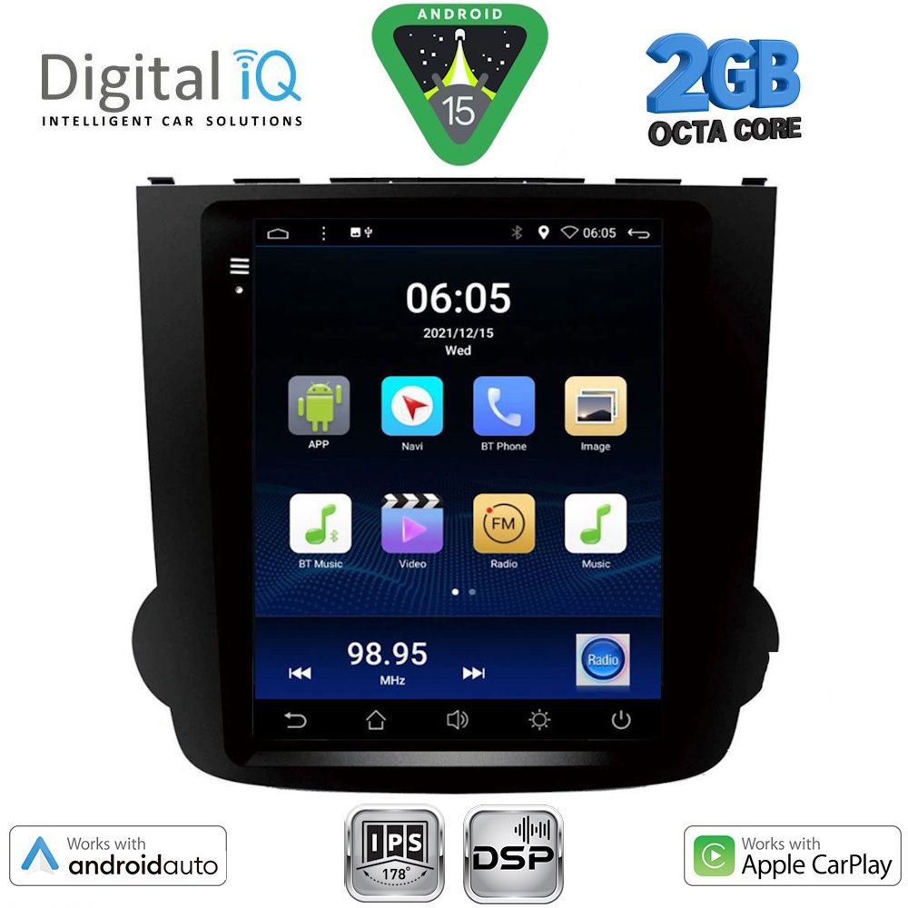 DIGITAL IQ BXF 5977_CPAA TESLA STYLE for HONDA CRV mod. 2007-2012