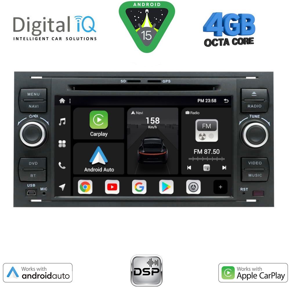 DIGITAL IQ BXF 602_CPAA (7" DVD) MULTIMEDIA SYSTEM for FORD mod. 2004-2008