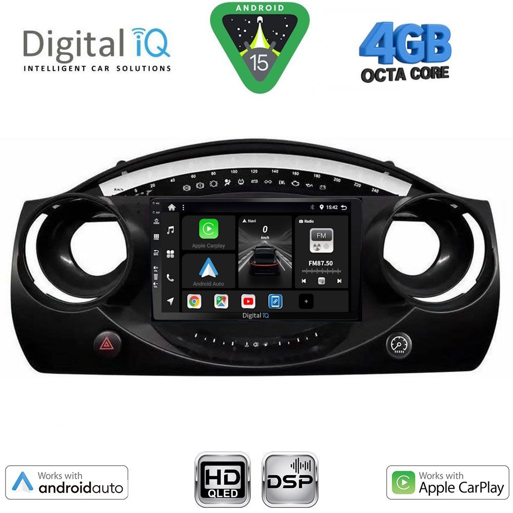 DIGITAL IQ BXF 6063_CPAA (9inc) MULTIMEDIA TABLET for MINI COOPER (R50-R52-R53) mod. 2000-2006