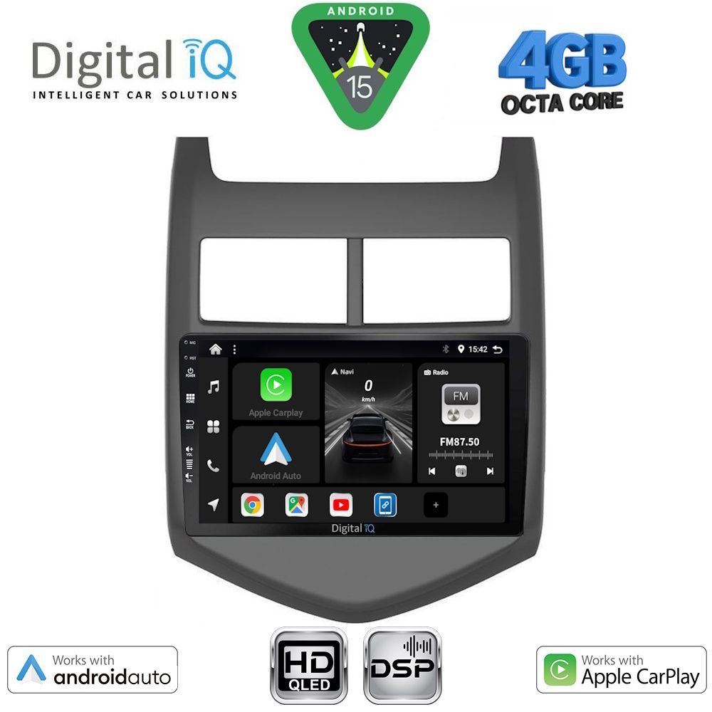 DIGITAL IQ BXF 6074_CPAA (9inc) MULTIMEDIA TABLET for CHEVROLET AVEO mod. 2011-2014