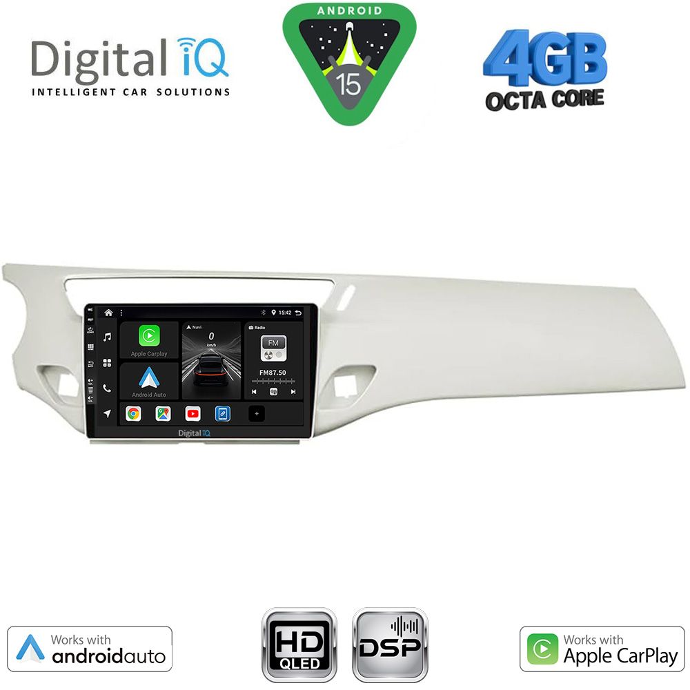 DIGITAL IQ BXF 6092WH_CPAA (9inc) MULTIMEDIA TABLET for CITROEN C3 - DS3 mod. 2009-2016 (WHITE)