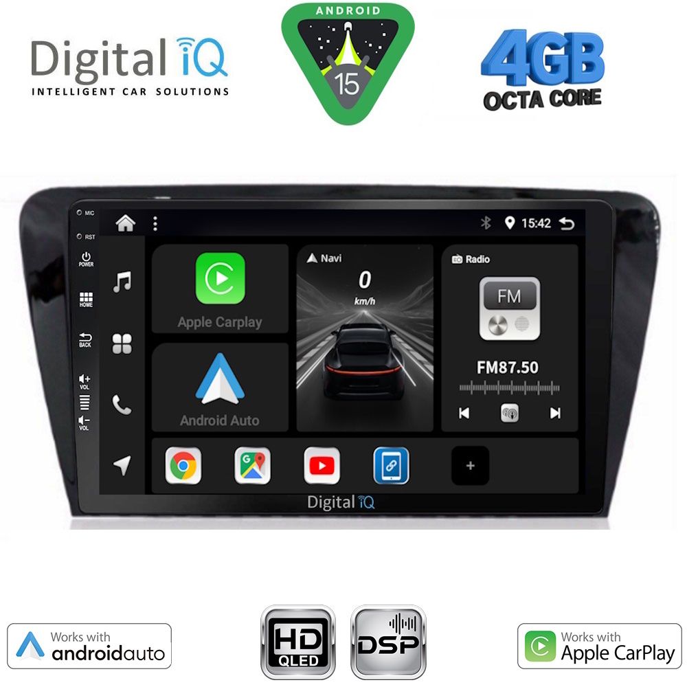 DIGITAL IQ BXF 6597_CPAA (10inc) MULTIMEDIA TABLET for SKODA OCTAVIA 7 mod. 2013-2021