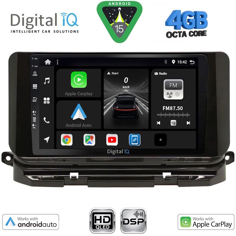 DIGITAL IQ BXF 6598_CPAA (10inc) MULTIMEDIA TABLET for SKODA OCTAVIA 8 mod. 2021-2026