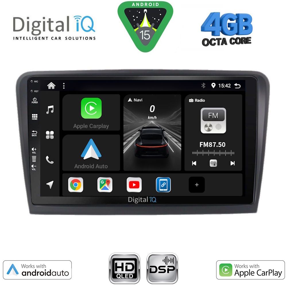 DIGITAL IQ BXF 6601_CPAA (9inc) MULTIMEDIA TABLET for SKODA RAPID  mod. 2012-2023