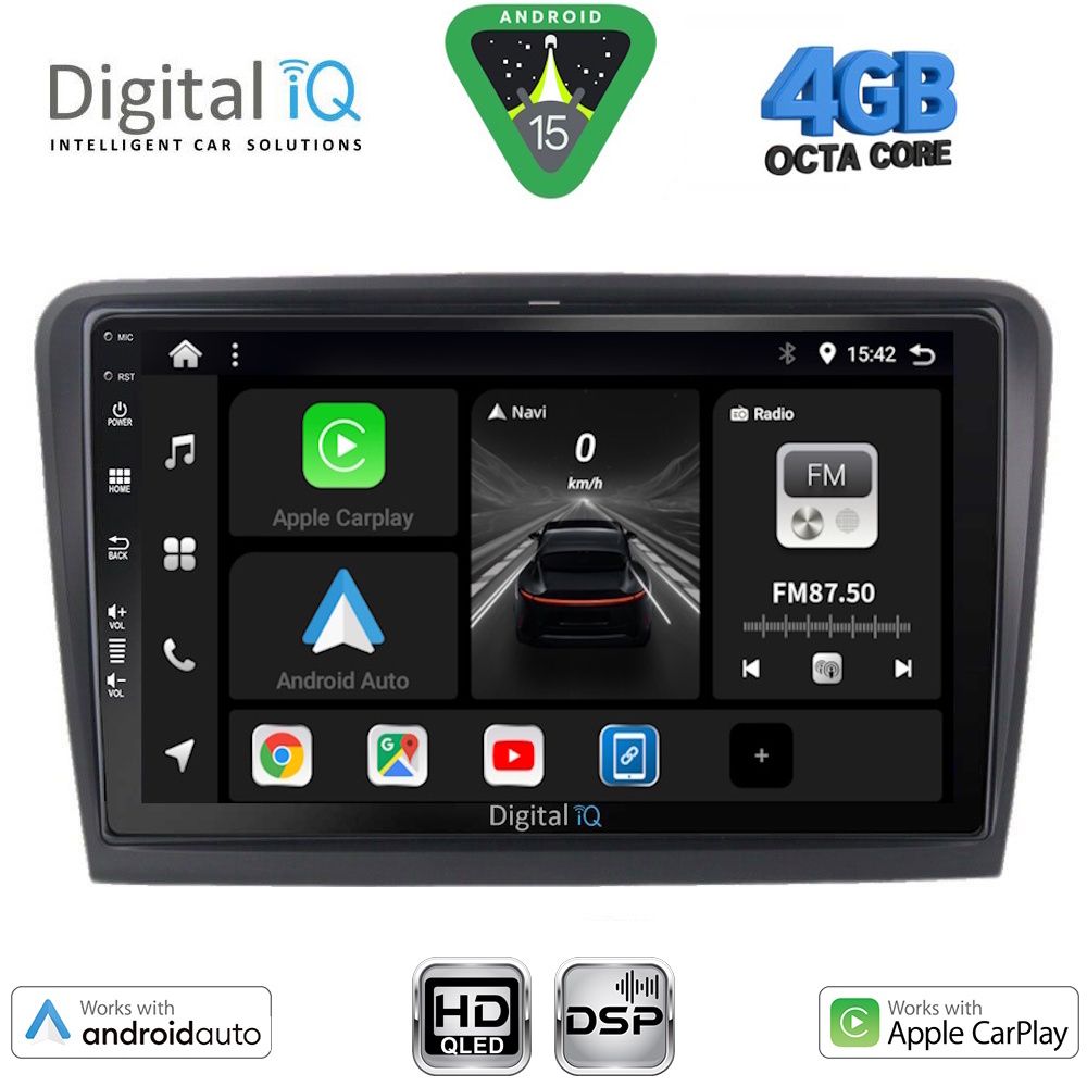 DIGITAL IQ BXF 6604B_CPAA (10inc) MULTIMEDIA TABLET for SKODA SUPERB mod. 2008-2015