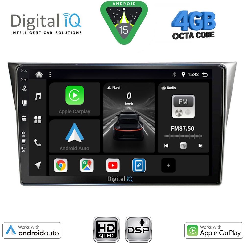 DIGITAL IQ BXF 6659_CPAA (9inc) MULTIMEDIA TABLET for SUBARU IMPREZA mod. 2002-2008