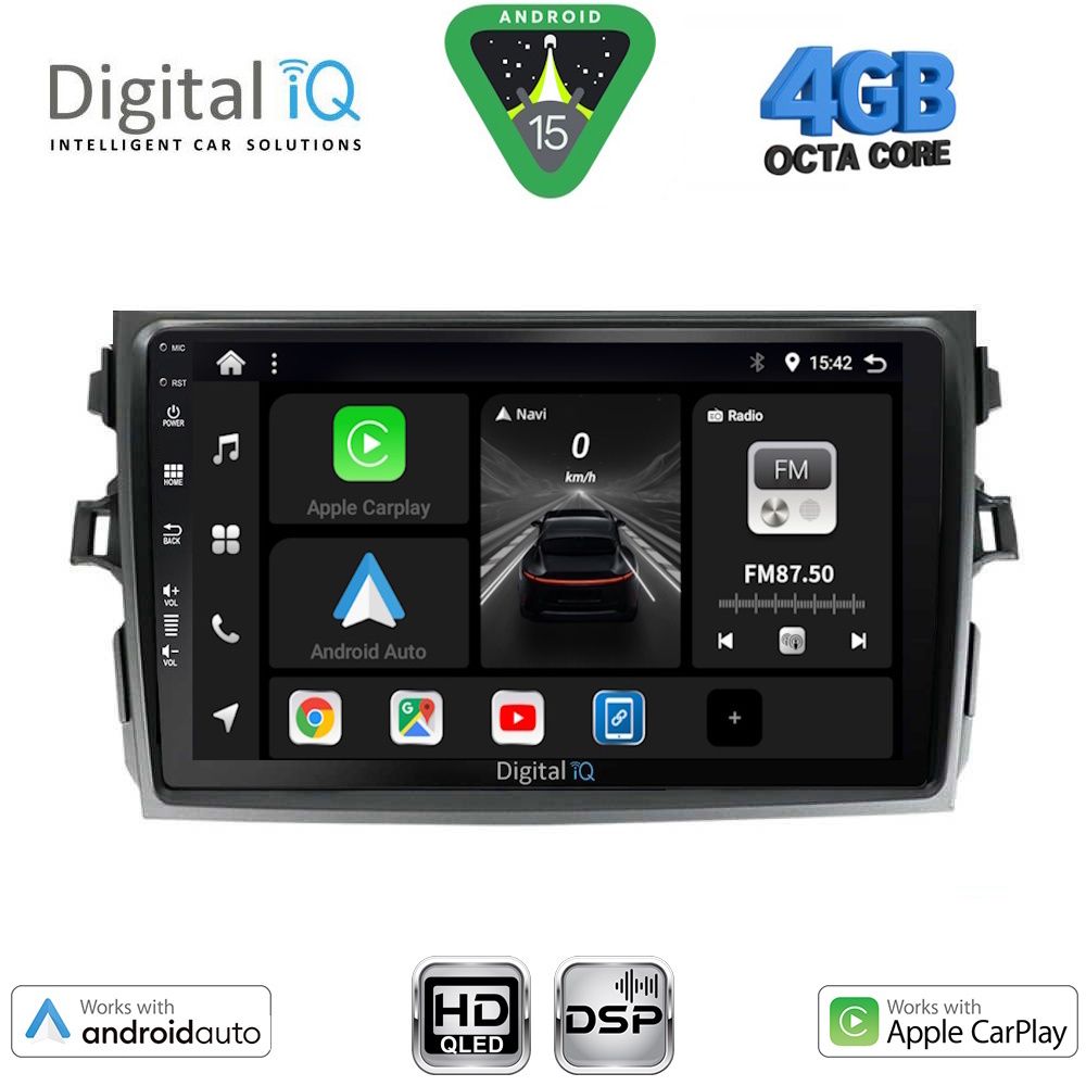DIGITAL IQ BXF 6713_CPAA (9inc) MULTIMEDIA TABLET for TOYOTA COROLLA 4D mod. 2006-2012