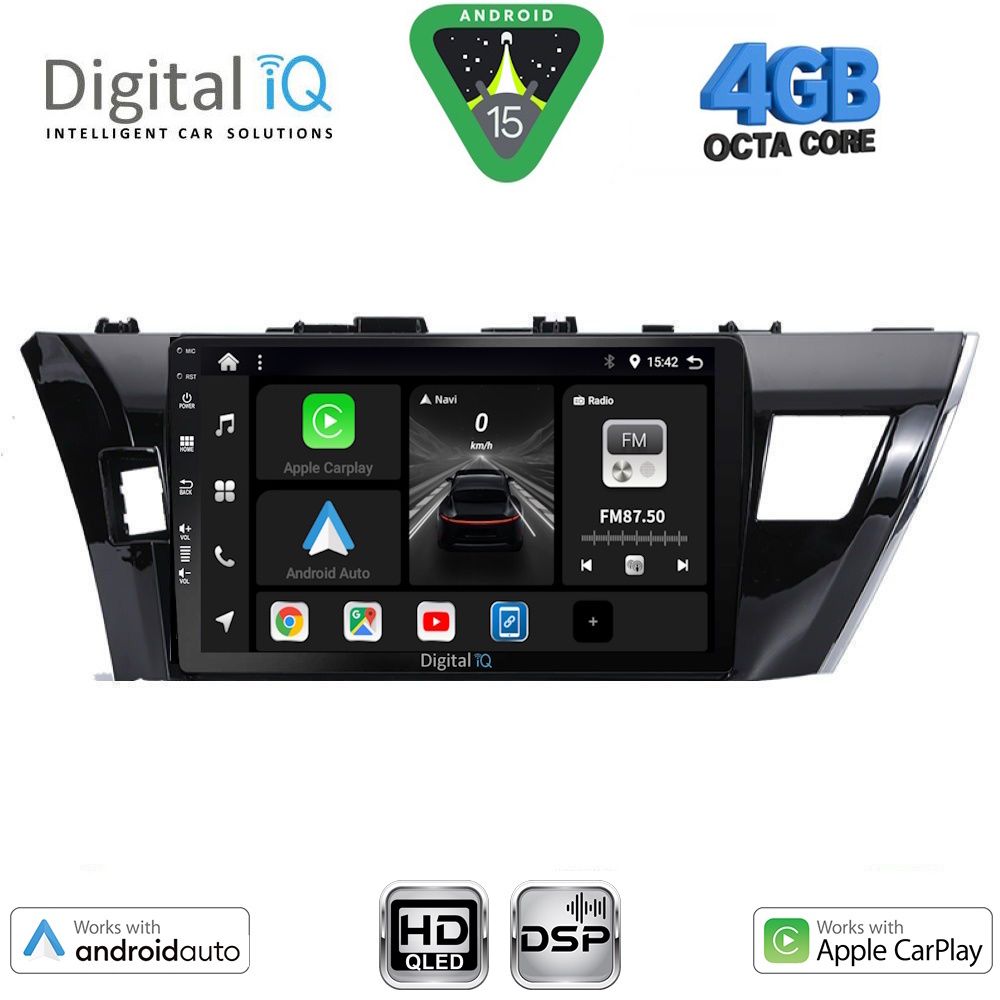 DIGITAL IQ BXF 6714_CPAA (10inc) MULTIMEDIA TABLET for TOYOTA COROLLA mod. 2013-2016