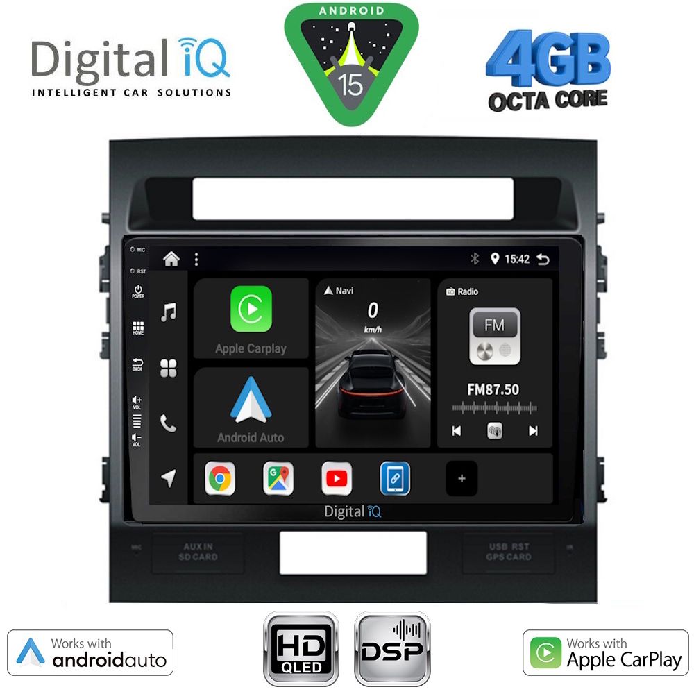 DIGITAL IQ BXF 6724_CPAA (10inc) MULTIMEDIA TABLET for TOYOTA LANDCRUISER mod. 2008-2015