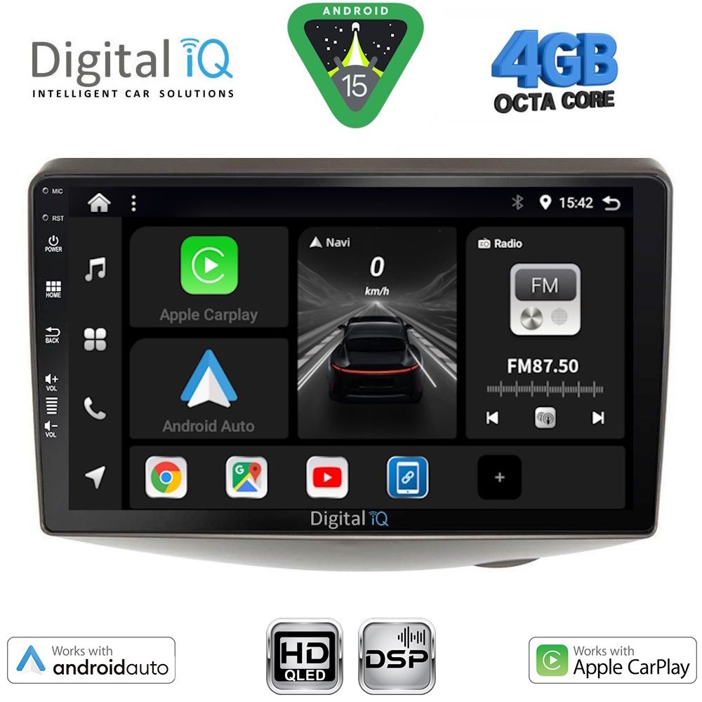 DIGITAL IQ BXF 6735_CPAA (9inc) MULTIMEDIA TABLET for TOYOTA YARIS mod. 1999-2006