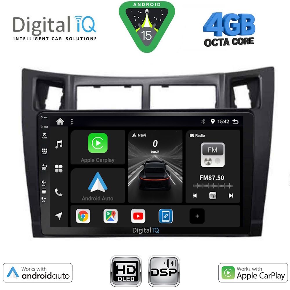 DIGITAL IQ BXF 6736BL_CPAA (9inc) MULTIMEDIA TABLET for TOYOTA YARIS mod. 2006-2011 (BLACK)
