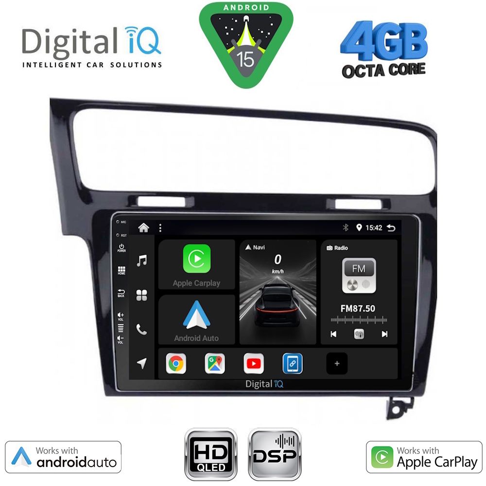 DIGITAL IQ BXF 6747BL_CPAA (10inc) MULTIMEDIA TABLET for VW GOLF 7 mod. 2013-2020
