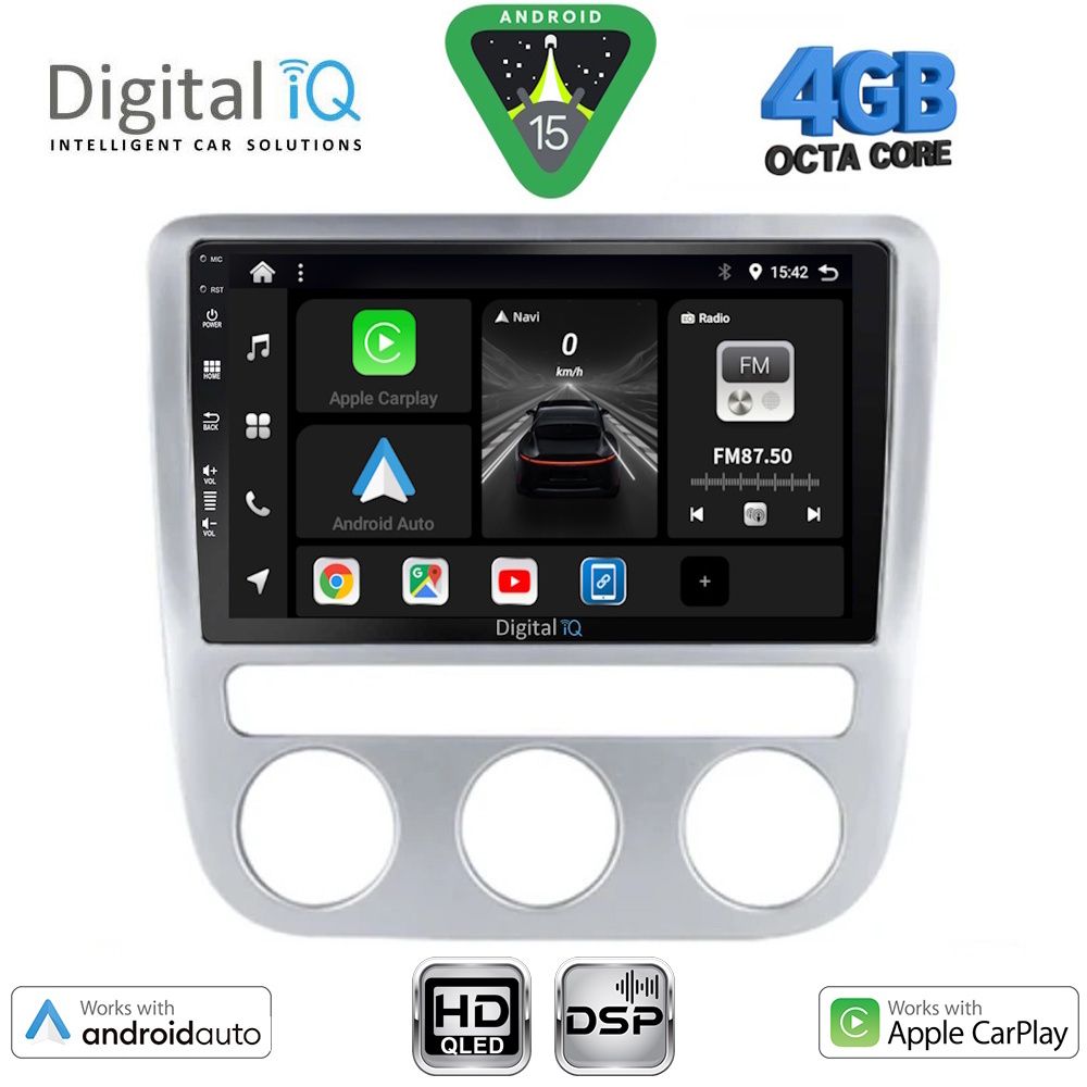 DIGITAL IQ BXF 6752_CPAA CLIMA (9inc) MULTIMEDIA TABLET for VW EOS mod. 2006-2016 - SCIROCCO mod. 2008-2010