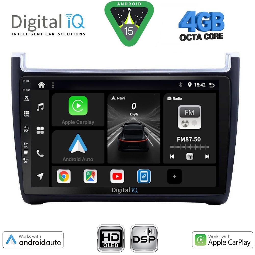 DIGITAL IQ BXF 6757_CPAA (9inc) MULTIMEDIA TABLET for VW POLO mod. 2014-2017