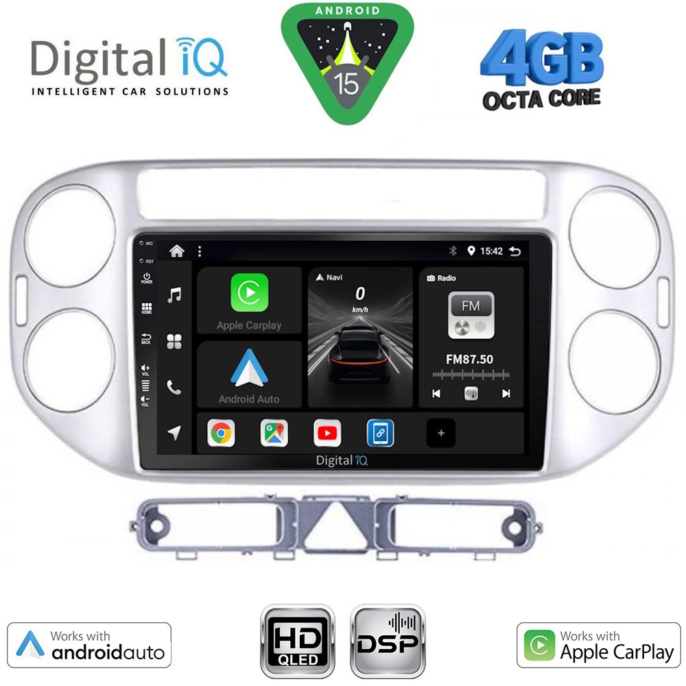 DIGITAL IQ BXF 6759SL_CPAA (9inc) MULTIMEDIA TABLET for VW TIGUAN mod. 2004-2011 (SILVER)
