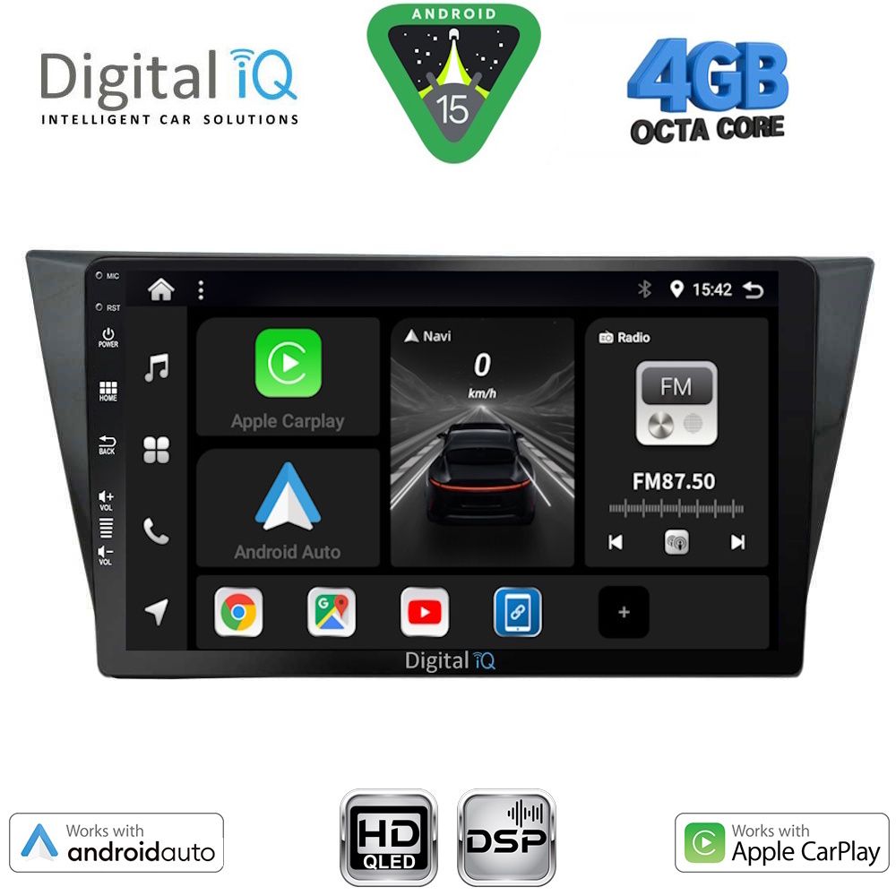 DIGITAL IQ BXF 6761_CPAA (10inc) MULTIMEDIA TABLET for VW TIGUAN mod. 2016-2024
