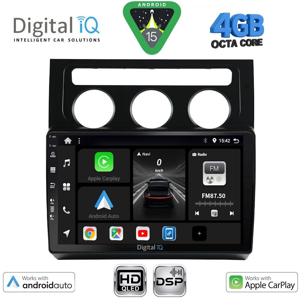DIGITAL IQ BXF 6767_CPAA CLIMA (10inc) MULTIMEDIA TABLET for VW TOURAN mod. 2003-2010