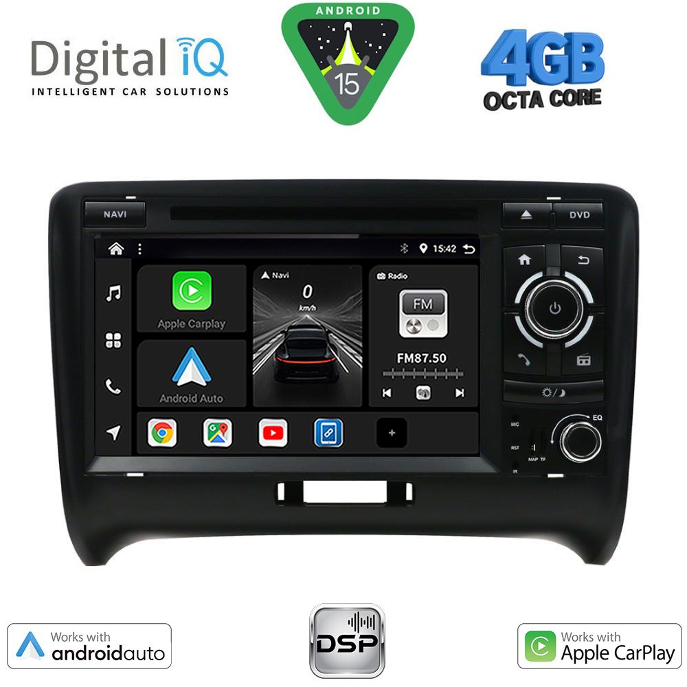 DIGITAL IQ BXF 678_CPAA (7" DVD) MULTIMEDIA SYSTEM for AUDI ΤΤ mod. 2007-2015