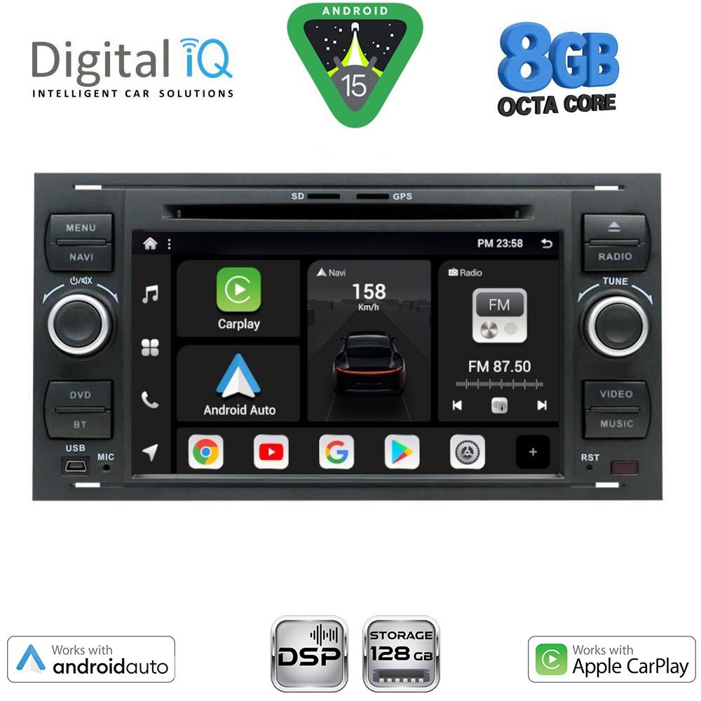 DIGITAL IQ BXF 702_CPAA (7'' DECK) MULTIMEDIA SYSTEM for FORD mod. 2004-2008