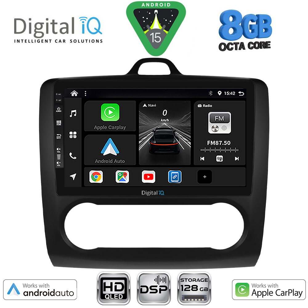 DIGITAL IQ BXF 7156BL_CPAA CLIMA (9inc) MULTIMEDIA TABLET for FORD FOCUS mod. 2005-2012 (BLACK)