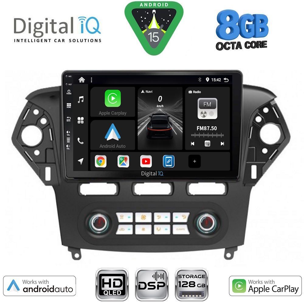 DIGITAL IQ BXF 7163_CPAA CLIMA (10inc) MULTIMEDIA TABLET for FORD MONDEO mod. 2011-2013