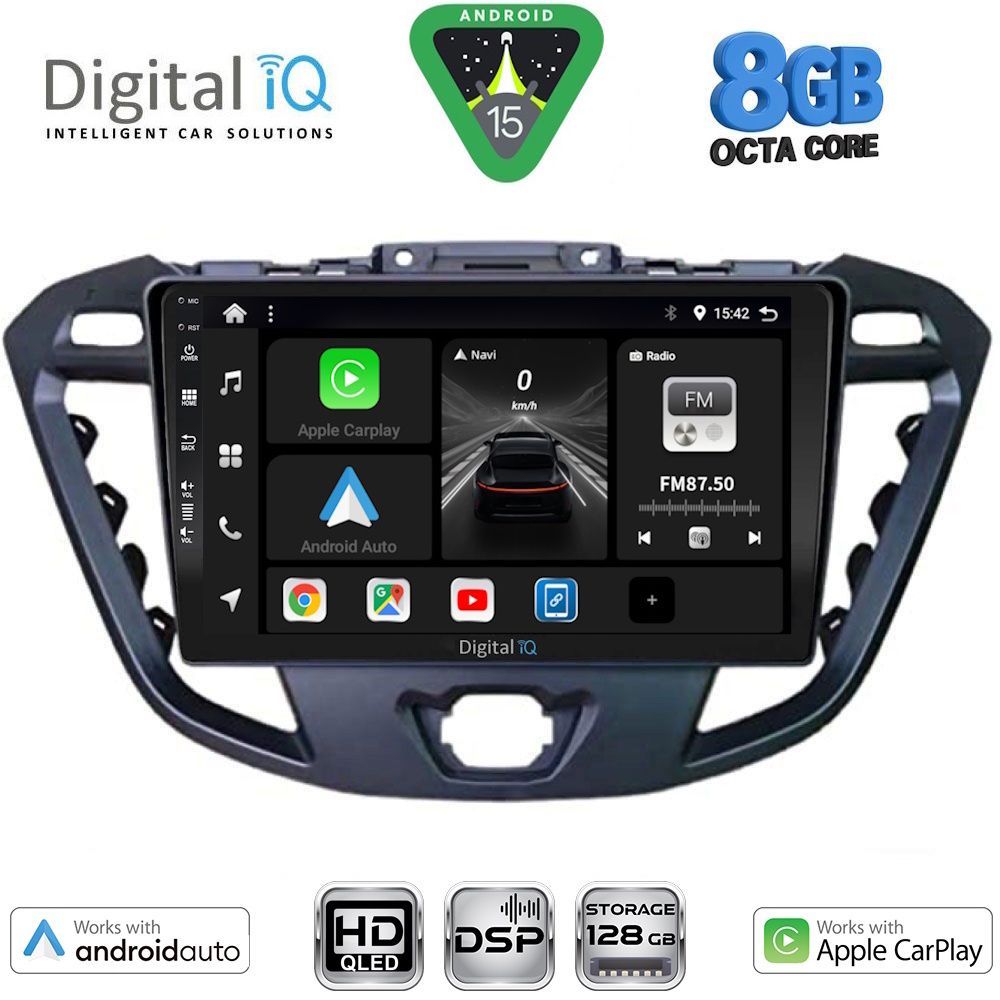 DIGITAL IQ BXF 7177_CPAA (9inc) MULTIMEDIA TABLET for FORD TRANSIT CUSTOM | TOURNEO CUSTOM mod. 2013-2019