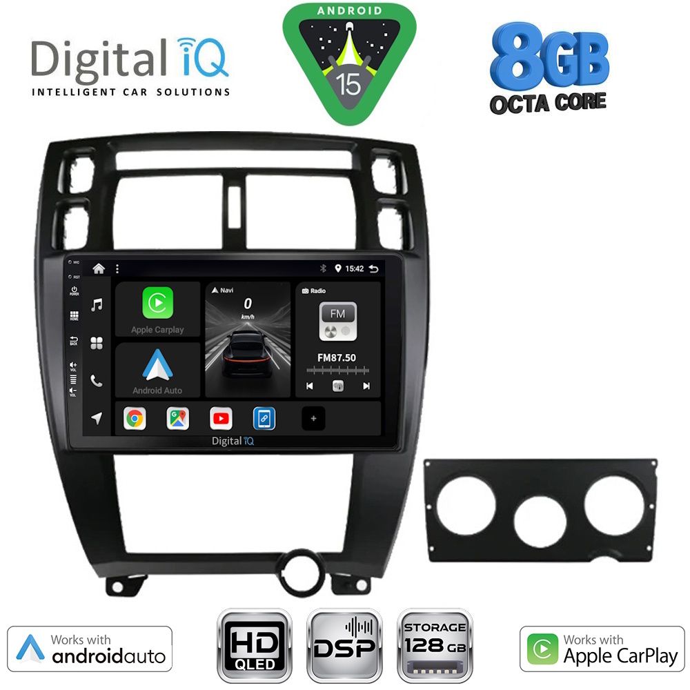 DIGITAL IQ BXF 7241BL_CPAA (10inc) MULTIMEDIA TABLET for HYUNDAI TUCSON mod. 2004-2010 (BLACK)