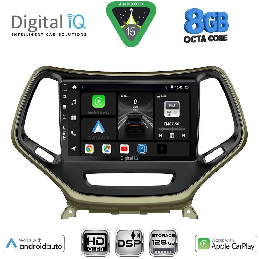 DIGITAL IQ BXF 7273_CPAA (10inc) MULTIMEDIA TABLET for JEEP CHEROKEE mod. 2014-2026