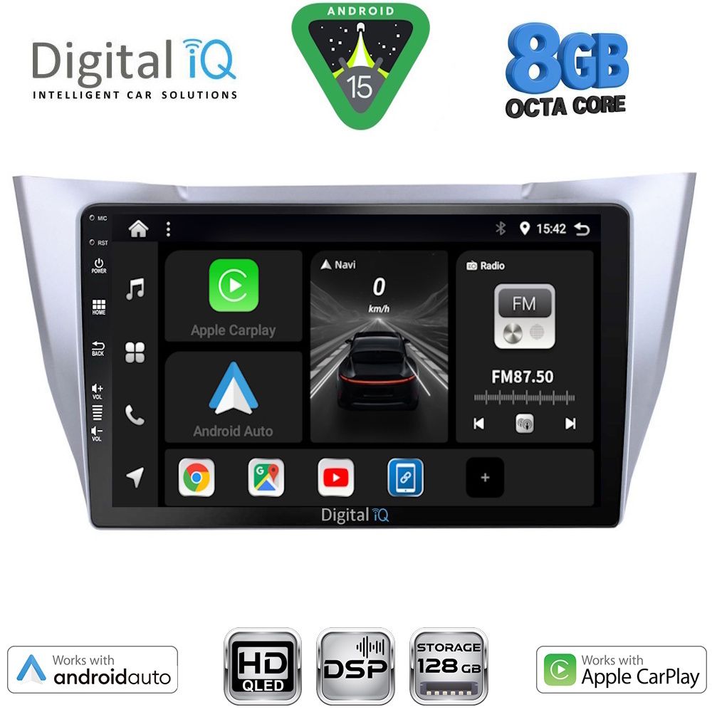 DIGITAL IQ BXF 7345_CPAA (10inc) MULTIMEDIA TABLET for LEXUS RX 300 – 400 mod. 2003-2008