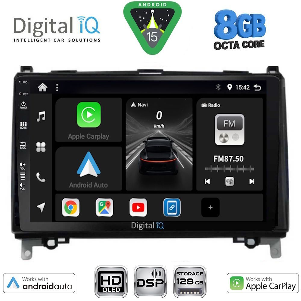 DIGITAL IQ BXF 7400_CPAA (9inc) MULTIMEDIA TABLET for MERCEDES A – B -SPRINTER – VITO mod. 2007-2019