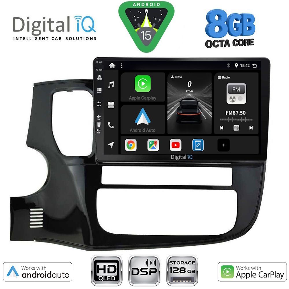 DIGITAL IQ BXF 7443_CPAA (10inc) MULTIMEDIA TABLET for MITSUBISHI OUTLANDER mod. 2013-2020