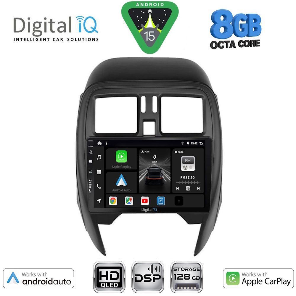 DIGITAL IQ BXF 7451_CPAA (SQUARE) (9inc) MULTIMEDIA TABLET for NISSAN MICRA mod. 2014-2017