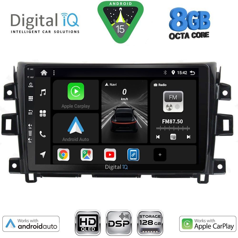 DIGITAL IQ BXF 7456_CPAA (10inc) MULTIMEDIA TABLET for NISSAN NAVARA mod. 2016-2025