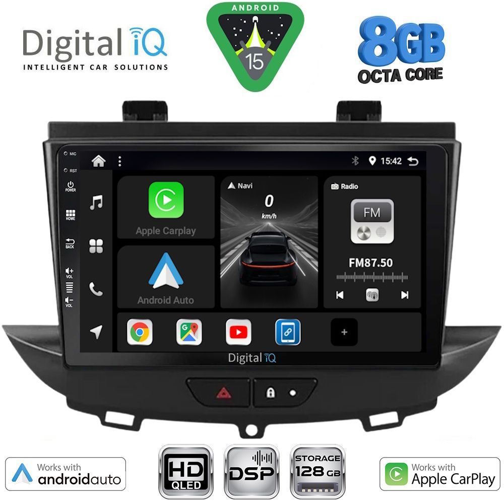 DIGITAL IQ BXF 7490_CPAA (9inc) MULTIMEDIA TABLET for OPEL CROSSLAND – GRANDLAND mod. 2017-2025