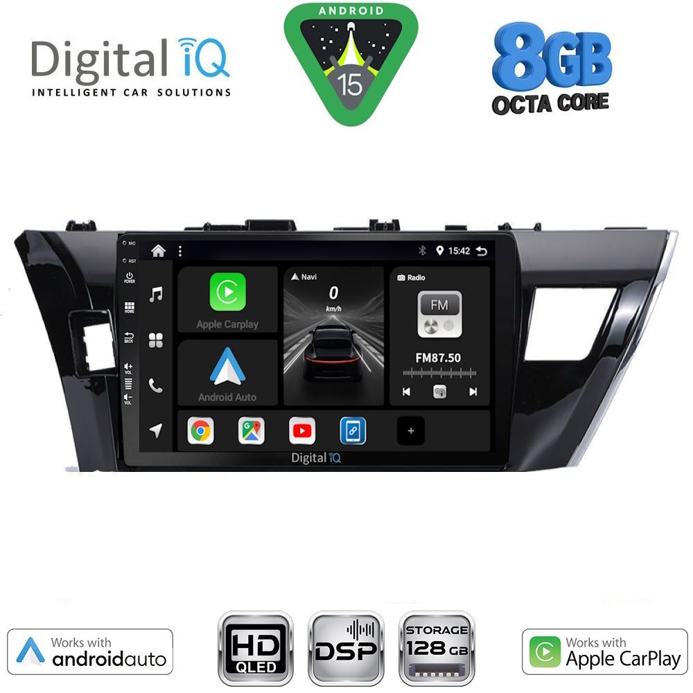 DIGITAL IQ BXF 7714_CPAA (10inc) MULTIMEDIA TABLET for TOYOTA COROLLA mod. 2013-2016