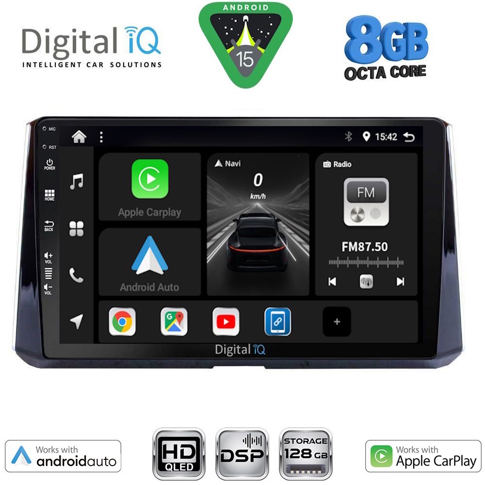 DIGITAL IQ BXF 7716_CPAA (10inc) MULTIMEDIA TABLET for TOYOTA COROLLA mod. 2019-2026