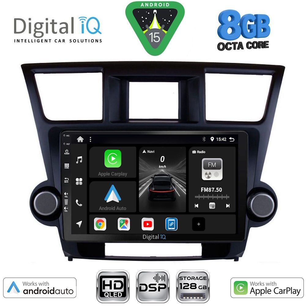 DIGITAL IQ BXF 7719_CPAA (10inc) MULTIMEDIA TABLET for TOYOTA HIGHLANDER mod. 2008-2015