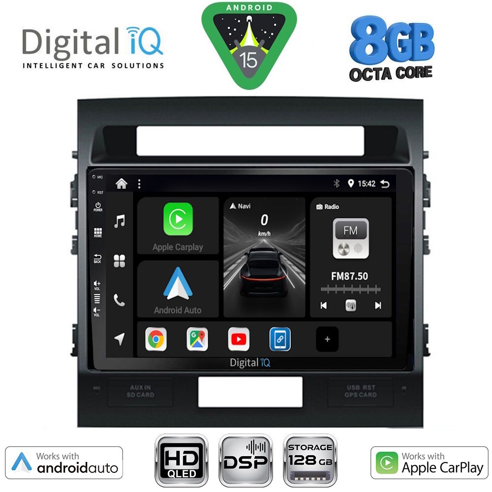 DIGITAL IQ BXF 7724_CPAA (10inc) MULTIMEDIA TABLET for TOYOTA LANDCRUISER mod. 2008-2015