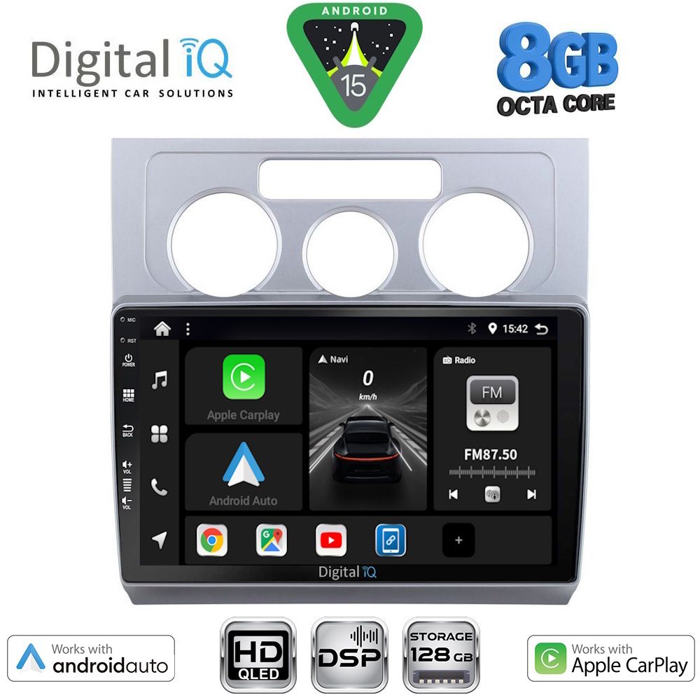 DIGITAL IQ BXF 7767_CPAA A/C (10inc) MULTIMEDIA TABLET for VW TOURAN mod. 2003-2010